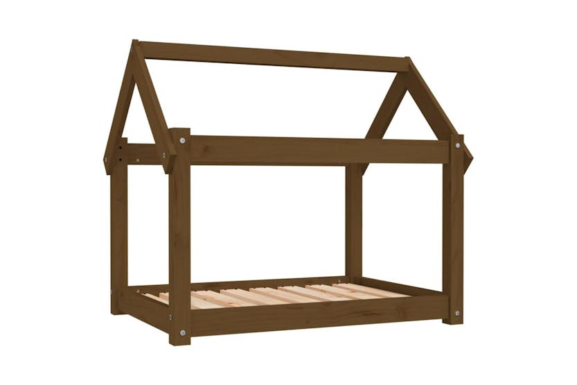Dog Bed Honey Brown 81x60x70 Cm Solid Wood Pine Dog Bed Honey Brown 81x60x70 Cm Solid Wood Pine