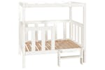 Dog Bed White 1055x835x100 Cm Solid Wood Pine Dog Bed White 1055x835x100 Cm Solid Wood Pine