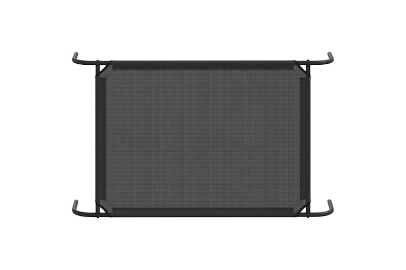 Elevated Dog Bed Black L Textilene Elevated Dog Bed Black L Textilene