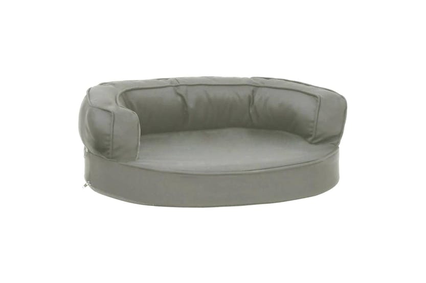 Ergonomic Dog Bed Mattress 60x42 Cm Linen Look Grey Ergonomic Dog Bed Mattress 60x42 Cm Linen Look Grey