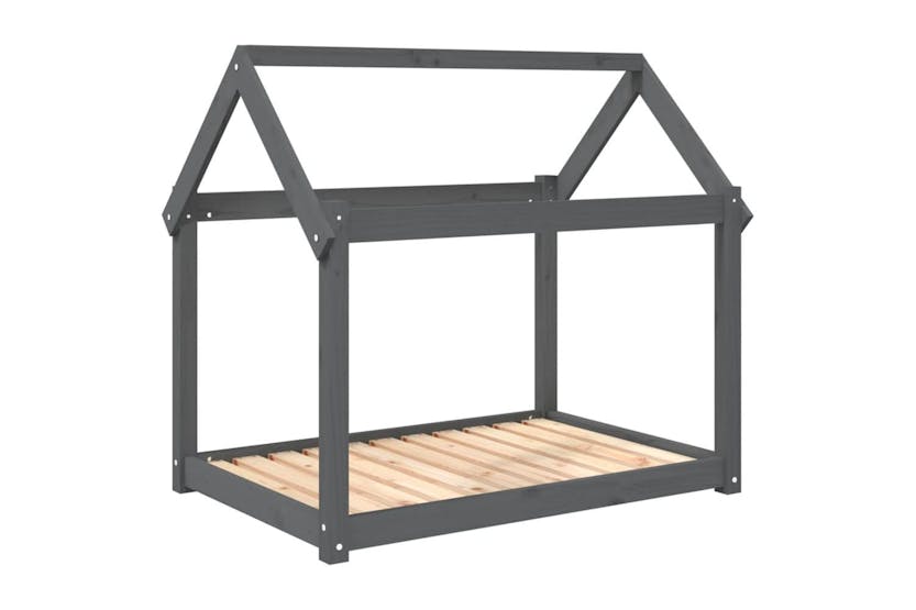 Dog Bed Grey 101x70x90 Cm Solid Wood Pine Dog Bed Grey 101x70x90 Cm Solid Wood Pine