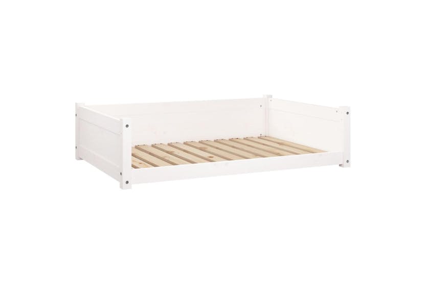 Dog Bed White 1055x755x28 Cm Solid Pine Wood Dog Bed White 1055x755x28 Cm Solid Pine Wood