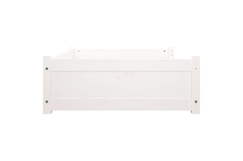 Dog Bed White 1055x755x28 Cm Solid Pine Wood Dog Bed White 1055x755x28 Cm Solid Pine Wood