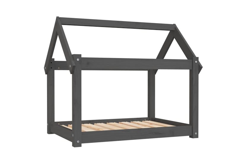 Dog Bed Grey 81x60x70 Cm Solid Wood Pine Dog Bed Grey 81x60x70 Cm Solid Wood Pine