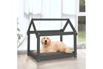 Dog Bed Grey 81x60x70 Cm Solid Wood Pine Dog Bed Grey 81x60x70 Cm Solid Wood Pine
