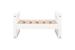 Dog Bed White 555x455x28 Cm Solid Pine Wood Dog Bed White 555x455x28 Cm Solid Pine Wood
