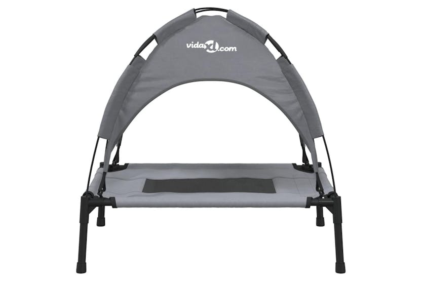 Dog Bed With Canopy Anthracite Oxford Fabric And Steel Dog Bed With Canopy Anthracite Oxford Fabric And Steel