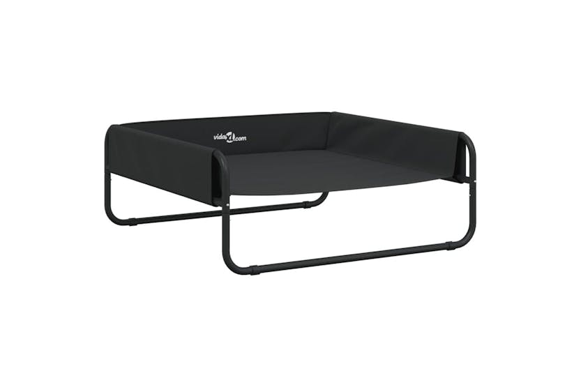 Elevated Dog Bed Anthracite Oxford Fabric And Steel Elevated Dog Bed Anthracite Oxford Fabric And Steel