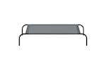 Elevated Dog Bed Grey 110x65x20 Cm Textilene And Steel Elevated Dog Bed Grey 110x65x20 Cm Textilene And Steel