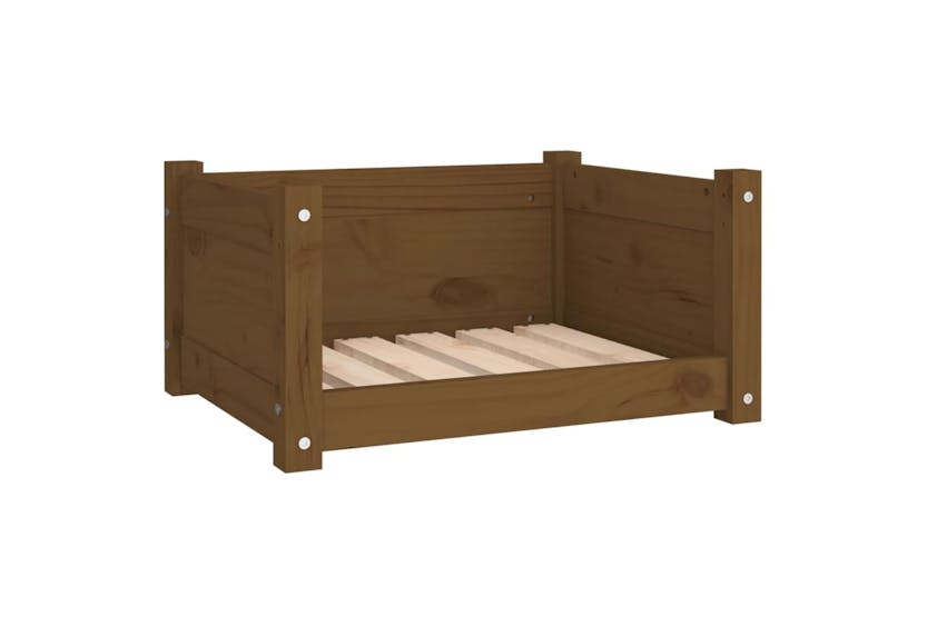 Dog Bed Honey Brown 555x455x28 Cm Solid Pine Wood Dog Bed Honey Brown 555x455x28 Cm Solid Pine Wood