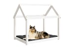 Dog Bed White 101x70x90 Cm Solid Wood Pine Dog Bed White 101x70x90 Cm Solid Wood Pine