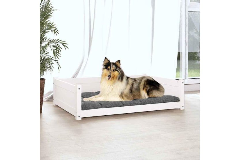 Dog Bed White 955x655x28 Cm Solid Pine Wood Dog Bed White 955x655x28 Cm Solid Pine Wood