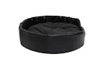 Dog Bed Black 90x79x20 Cm Plush And Faux Leather Dog Bed Black 90x79x20 Cm Plush And Faux Leather