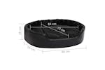 Dog Bed Black 90x79x20 Cm Plush And Faux Leather Dog Bed Black 90x79x20 Cm Plush And Faux Leather