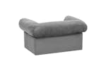 Dog Sofa With Drawer Grey 75x50x38 Cm Plush Dog Sofa With Drawer Grey 75x50x38 Cm Plush