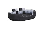 Reversible Washable Dog Cushion Grey And Black 110x80x23 Cm Reversible Washable Dog Cushion Grey And Black 110x80x23 Cm