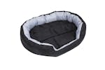Reversible Washable Dog Cushion Grey And Black 110x80x23 Cm Reversible Washable Dog Cushion Grey And Black 110x80x23 Cm