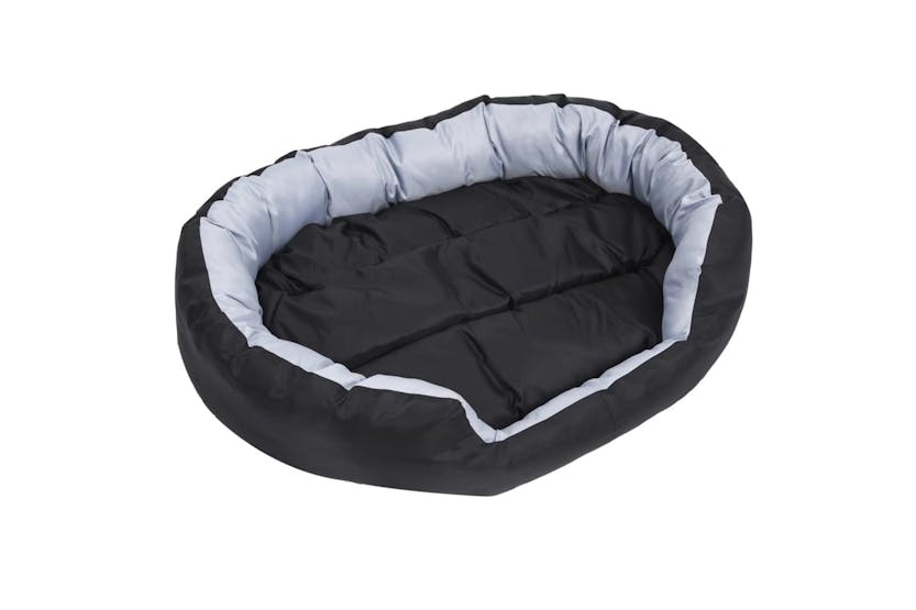 Reversible Washable Dog Cushion Grey And Black 110x80x23 Cm Reversible Washable Dog Cushion Grey And Black 110x80x23 Cm