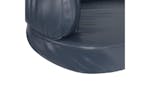 Ergonomic Foam Dog Bed Dark Blue 60x42 Cm Faux Leather Ergonomic Foam Dog Bed Dark Blue 60x42 Cm Faux Leather