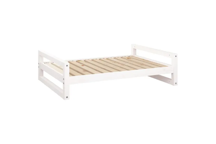 Dog Bed White 1055x755x28 Cm Solid Pine Wood Dog Bed White 1055x755x28 Cm Solid Pine Wood