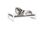 Dog Bed White 1055x755x28 Cm Solid Pine Wood Dog Bed White 1055x755x28 Cm Solid Pine Wood
