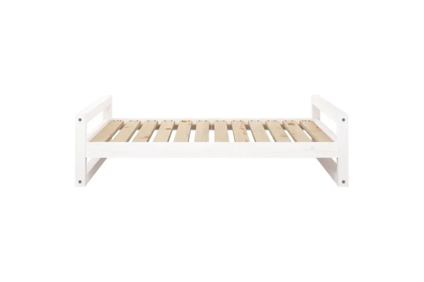 Dog Bed White 1055x755x28 Cm Solid Pine Wood Dog Bed White 1055x755x28 Cm Solid Pine Wood