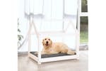 Dog Bed White 81x60x70 Cm Solid Wood Pine Dog Bed White 81x60x70 Cm Solid Wood Pine
