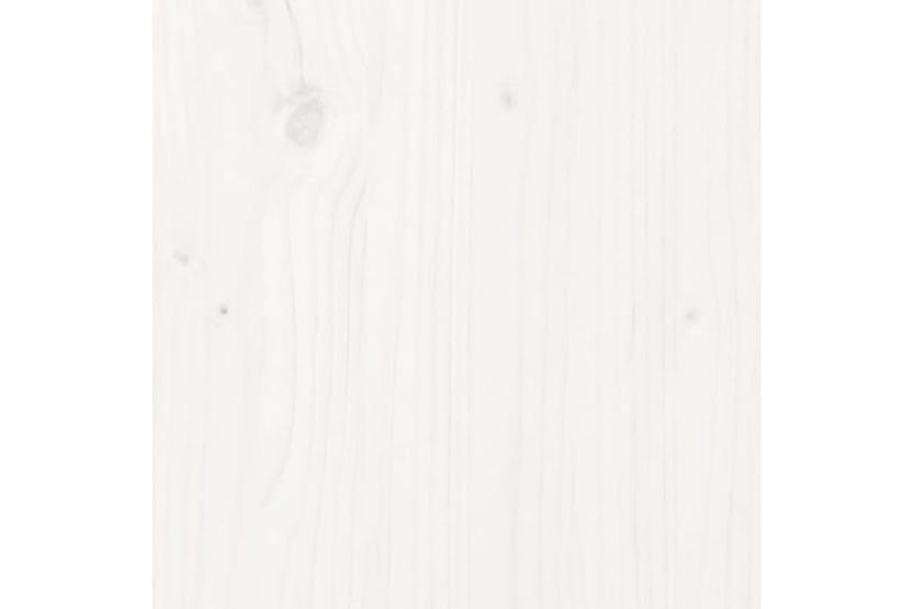 Dog Bed White 81x60x70 Cm Solid Wood Pine Dog Bed White 81x60x70 Cm Solid Wood Pine