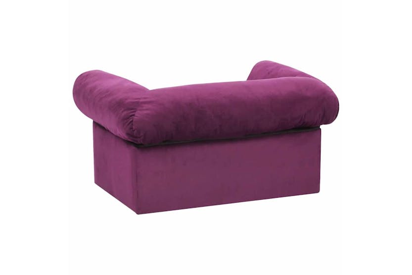 Dog Sofa With Drawer Burgundy 75x50x38 Cm Plush Dog Sofa With Drawer Burgundy 75x50x38 Cm Plush