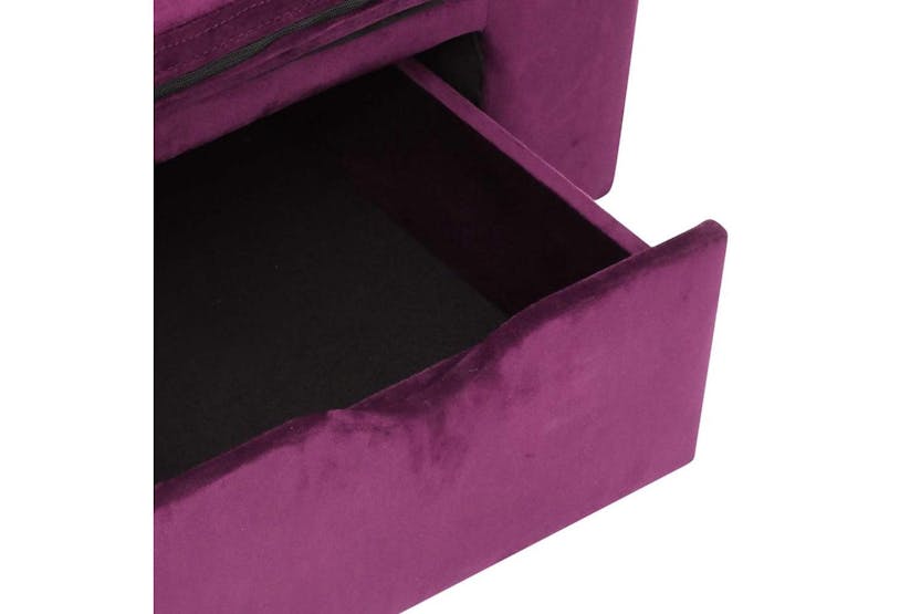 Dog Sofa With Drawer Burgundy 75x50x38 Cm Plush Dog Sofa With Drawer Burgundy 75x50x38 Cm Plush