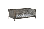 Dog Basket With Cushion Grey 90x54x35 Cm Natural Willow Dog Basket With Cushion Grey 90x54x35 Cm Natural Willow