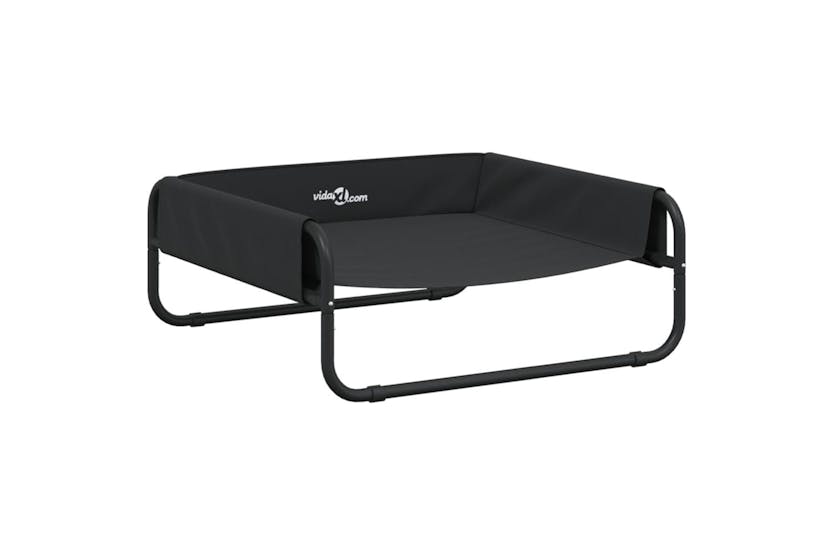 Elevated Dog Bed Anthracite Oxford Fabric And Steel Elevated Dog Bed Anthracite Oxford Fabric And Steel