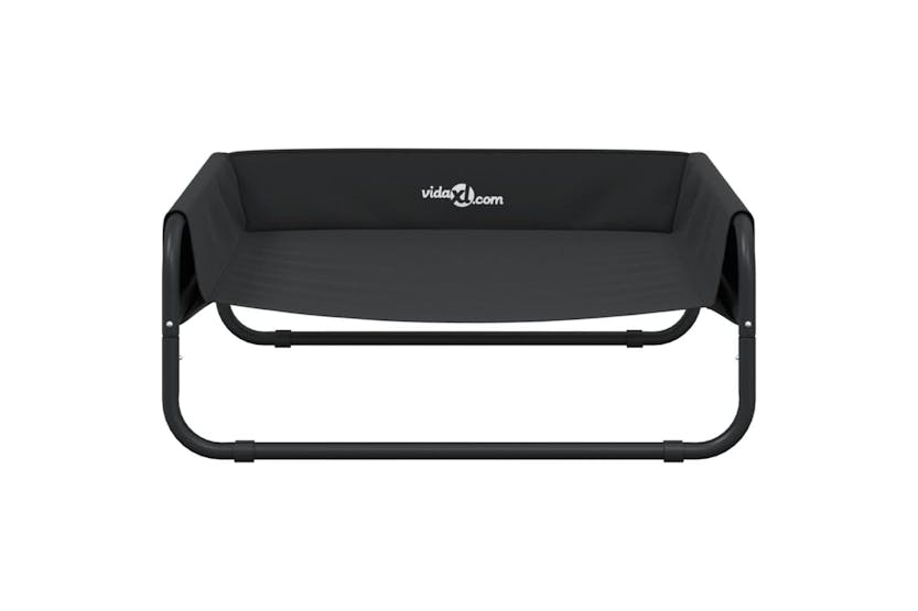 Elevated Dog Bed Anthracite Oxford Fabric And Steel Elevated Dog Bed Anthracite Oxford Fabric And Steel