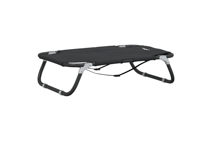 Dog Bed Foldable Anthracite Oxford Fabric And Steel Dog Bed Foldable Anthracite Oxford Fabric And Steel