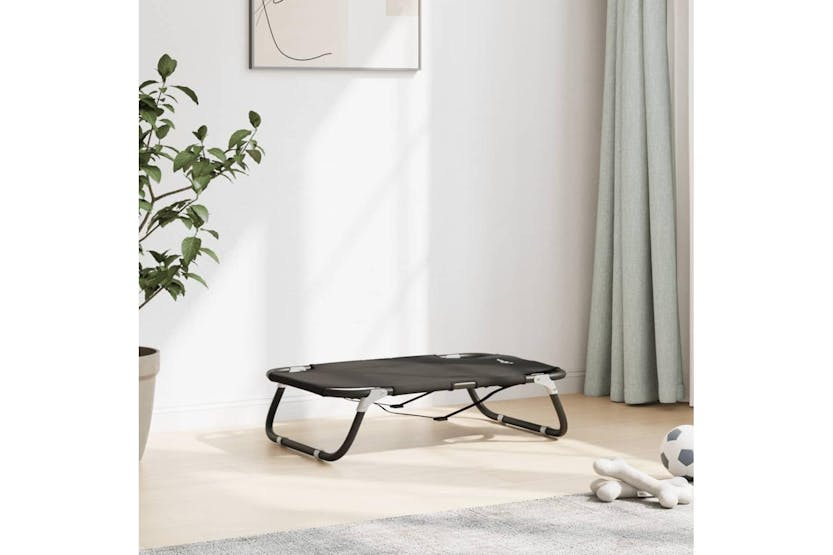 Dog Bed Foldable Anthracite Oxford Fabric And Steel Dog Bed Foldable Anthracite Oxford Fabric And Steel