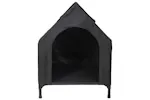 Dog House Black 110 X 75 X 1075 Cm Oxford Fabric And Steel Dog House Black 110 X 75 X 1075 Cm Oxford Fabric And Steel