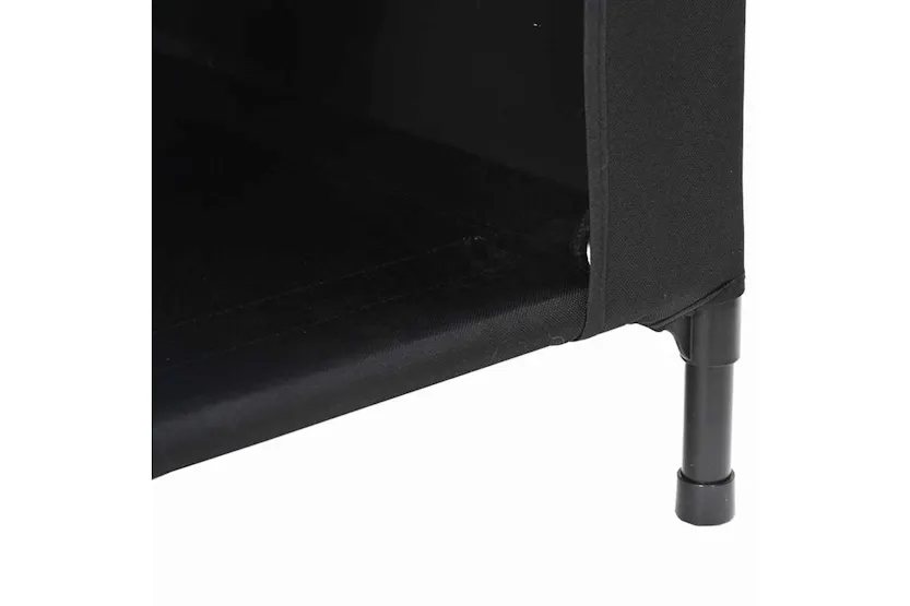 Dog House Black 110 X 75 X 1075 Cm Oxford Fabric And Steel Dog House Black 110 X 75 X 1075 Cm Oxford Fabric And Steel