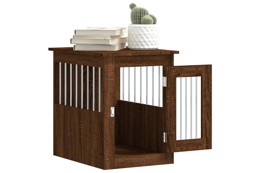 Dog Crate Furniture Brown Oak 45x62x59 Cm Engineered Wood Dog Crate Furniture Brown Oak 45x62x59 Cm Engineered Wood