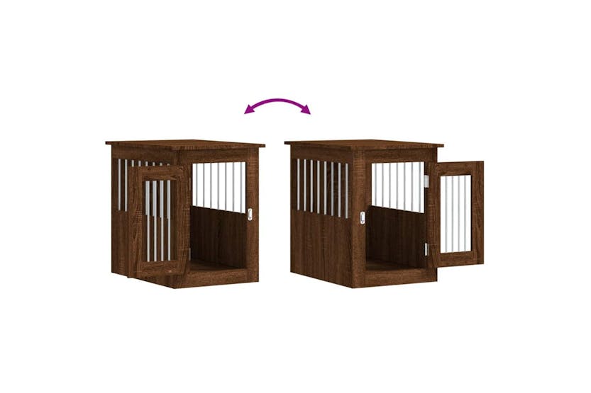 Dog Crate Furniture Brown Oak 45x62x59 Cm Engineered Wood Dog Crate Furniture Brown Oak 45x62x59 Cm Engineered Wood