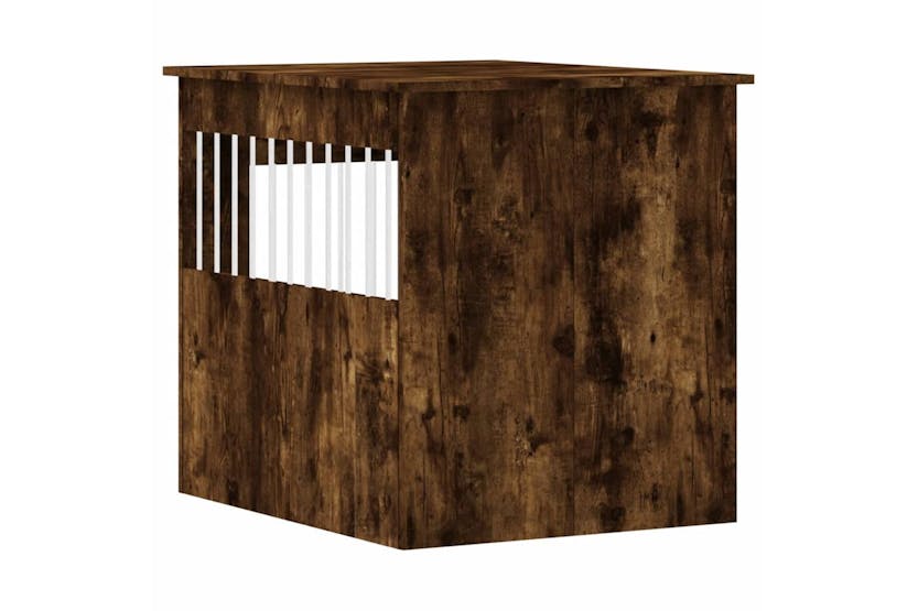 Dog Crate Furniture Smoked Oak 645x80x71 Cm Engineered Wood Dog Crate Furniture Smoked Oak 645x80x71 Cm Engineered Wood