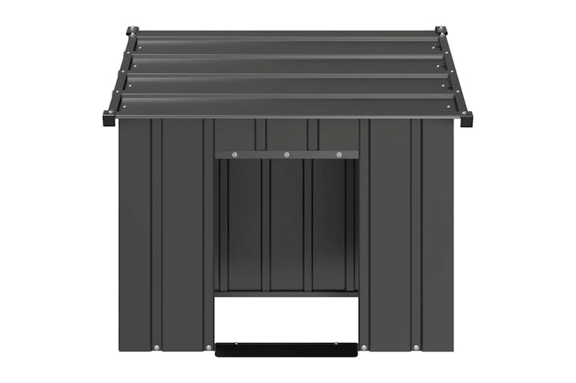 Dog House With Roof 85x107x81 Cm Galvanised Steel Dog House With Roof 85x107x81 Cm Galvanised Steel