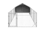Outdoor Dog Kennel With Run 6x2x15 M Galvanised Steel Outdoor Dog Kennel With Run 6x2x15 M Galvanised Steel