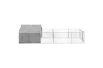 Outdoor Dog Kennel With Run 6x2x15 M Galvanised Steel Outdoor Dog Kennel With Run 6x2x15 M Galvanised Steel