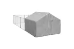 Outdoor Dog Kennel With Run 6x2x15 M Galvanised Steel Outdoor Dog Kennel With Run 6x2x15 M Galvanised Steel