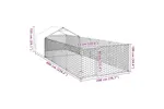 Outdoor Dog Kennel With Run 6x2x15 M Galvanised Steel Outdoor Dog Kennel With Run 6x2x15 M Galvanised Steel