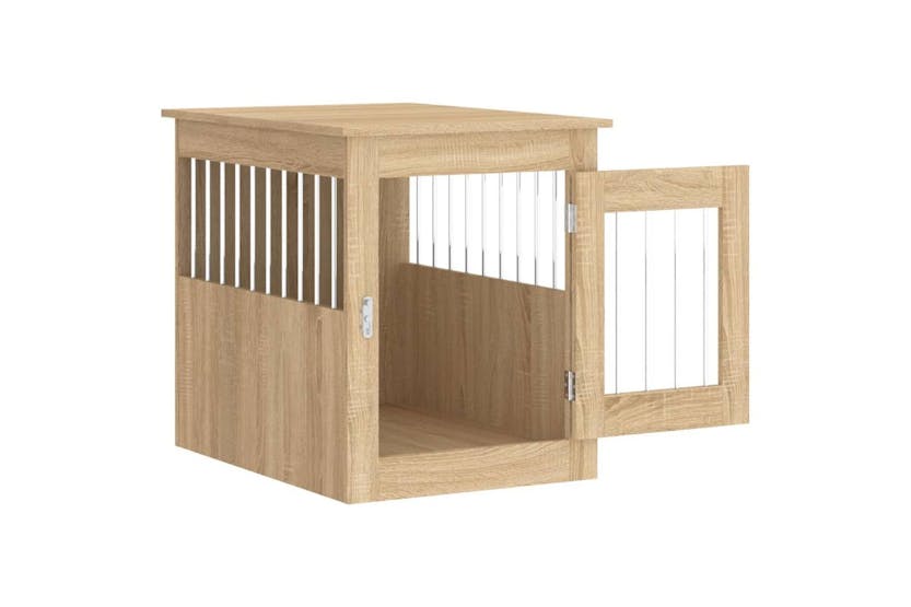Dog Crate Furniture Sonoma Oak 55x75x65 Cm Engineered Wood Dog Crate Furniture Sonoma Oak 55x75x65 Cm Engineered Wood