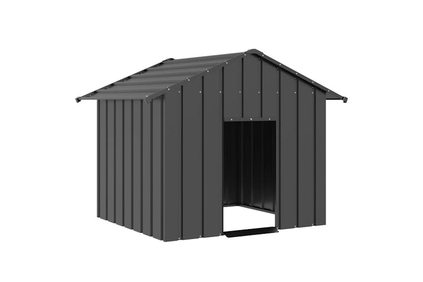 Dog House With Roof 131x101x102 Cm Galvanised Steel Dog House With Roof 131x101x102 Cm Galvanised Steel