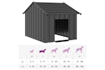 Dog House With Roof 83x130x85 Cm Galvanised Steel Dog House With Roof 83x130x85 Cm Galvanised Steel