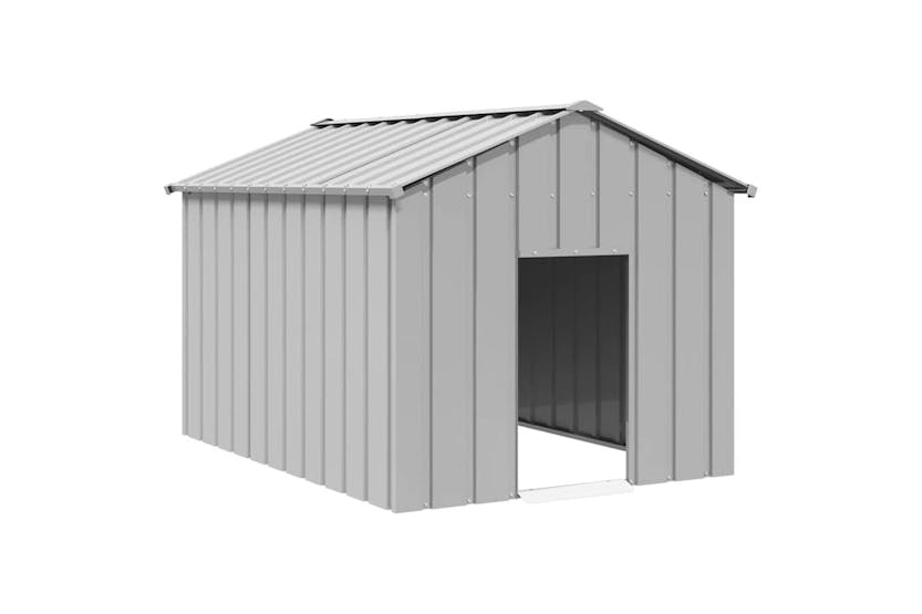 Dog House With Roof 113x153x101 Cm Galvanised Steel Dog House With Roof 113x153x101 Cm Galvanised Steel
