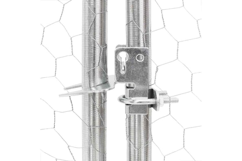 Outdoor Dog Kennel With Door 3x2x1 M Galvanised Steel Outdoor Dog Kennel With Door 3x2x1 M Galvanised Steel